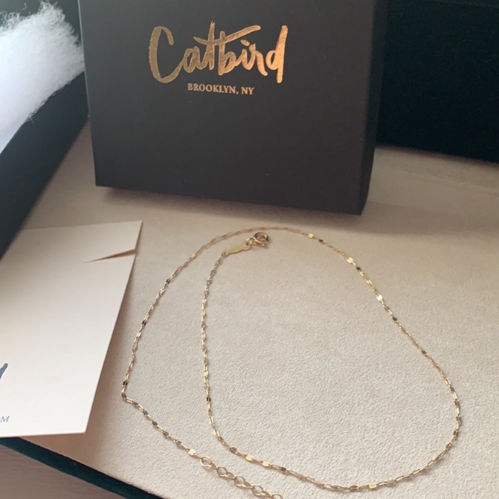 SOLD ! Catbird Tinsel Chain Necklace Choker 16.75” - Picture 2 of 11
